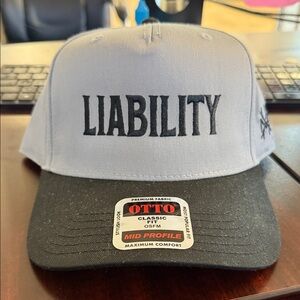 Liability Gray and Black Cap